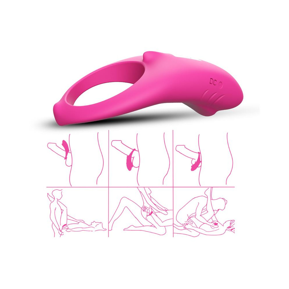 Anillo Vibrador para el Pene Rosa
