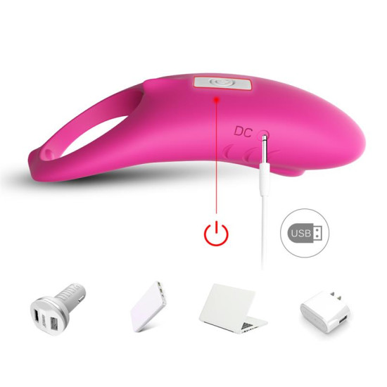 Anillo Vibrador para el Pene Rosa