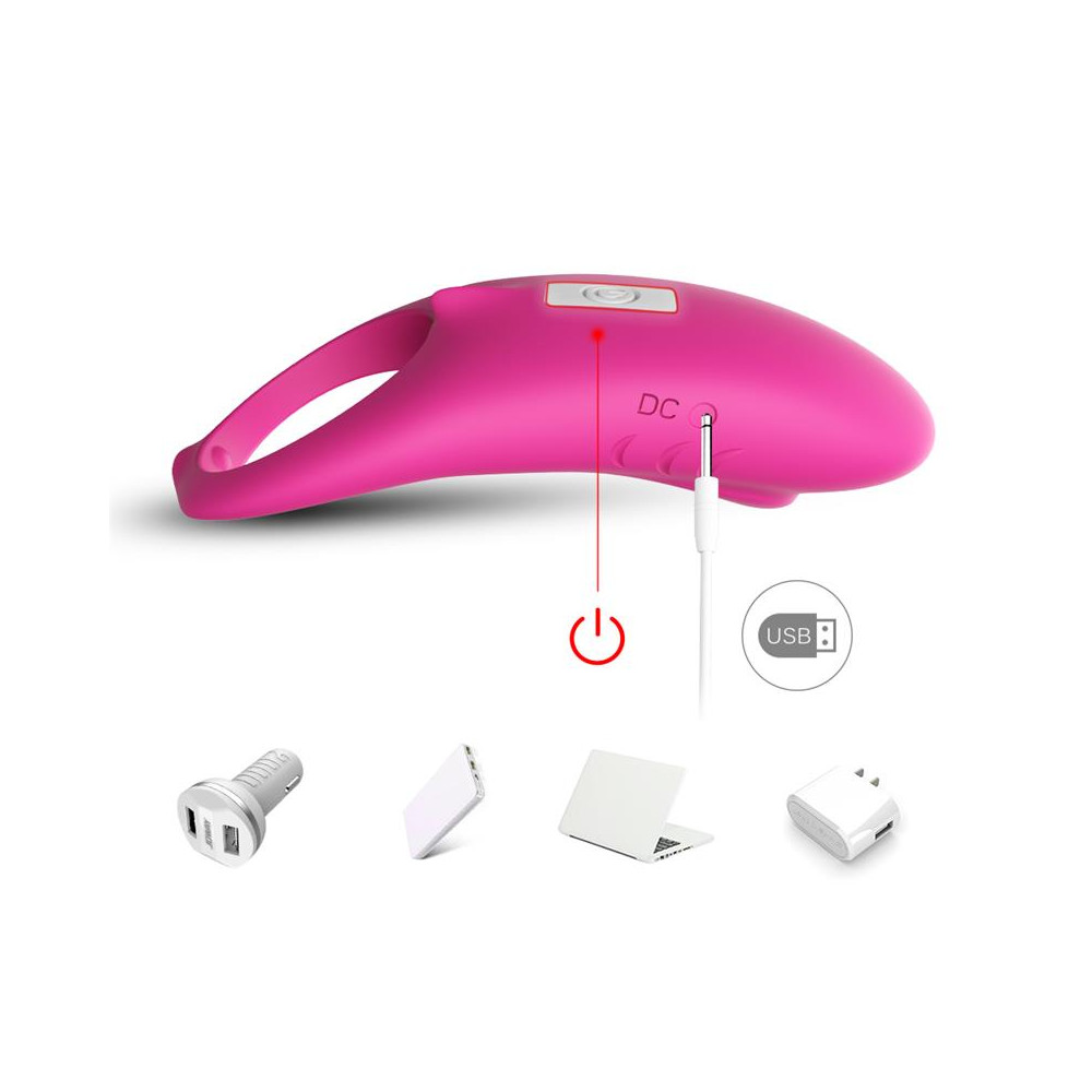 Anillo Vibrador para el Pene Rosa