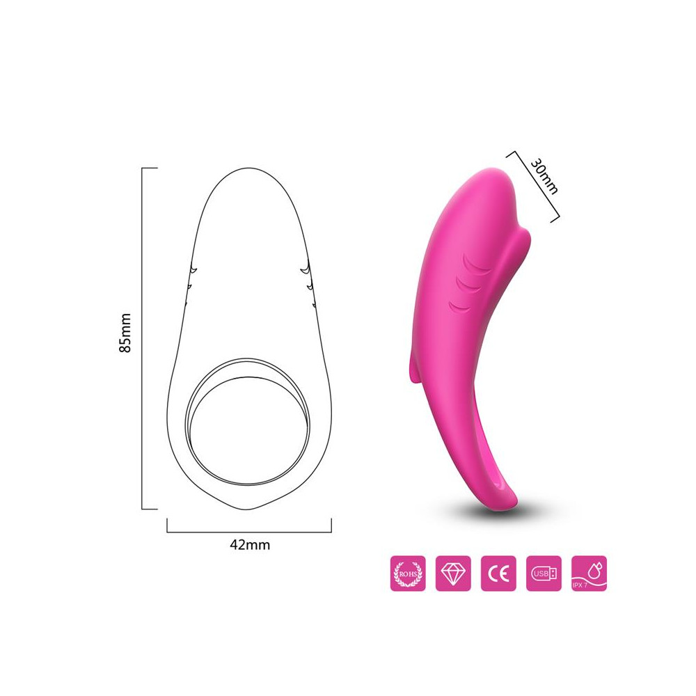 Anillo Vibrador para el Pene Rosa
