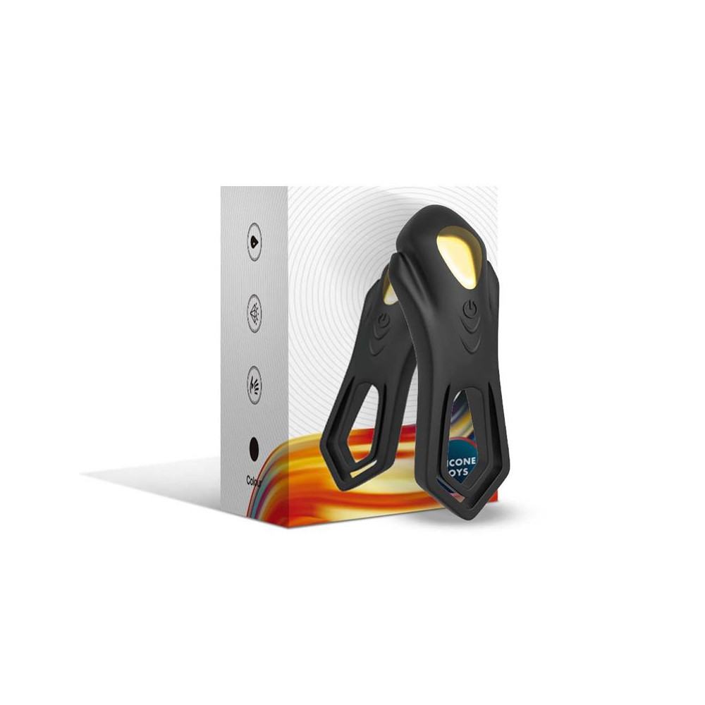 Anillo Vibrador para el Pene Negro
