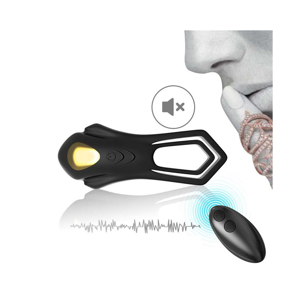 Anillo Vibrador para el Pene Negro