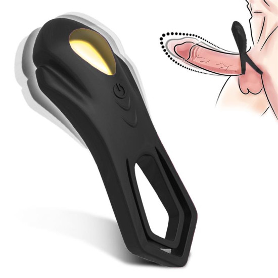 Anillo Vibrador para el Pene Negro