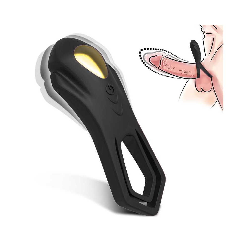 Anillo Vibrador para el Pene Negro