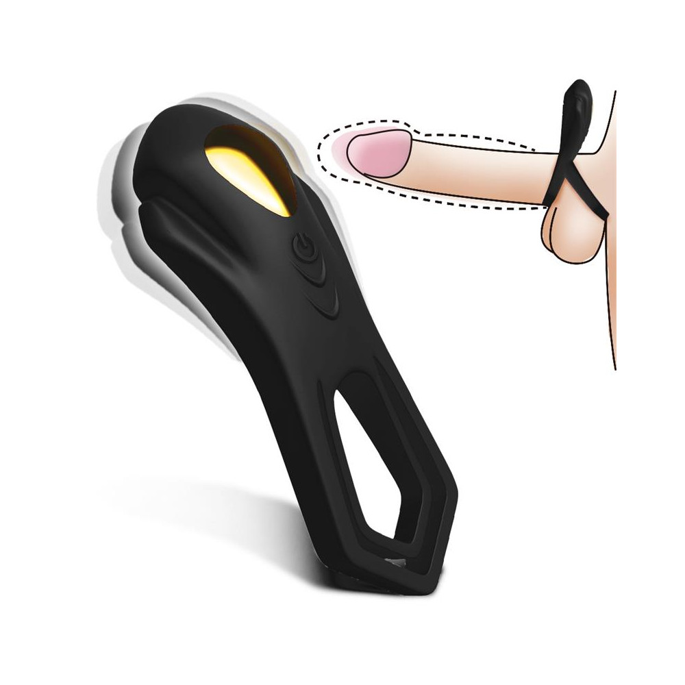 Anillo Vibrador para el Pene Negro