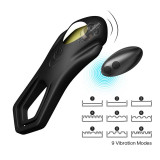 Anillo Vibrador para el Pene Negro