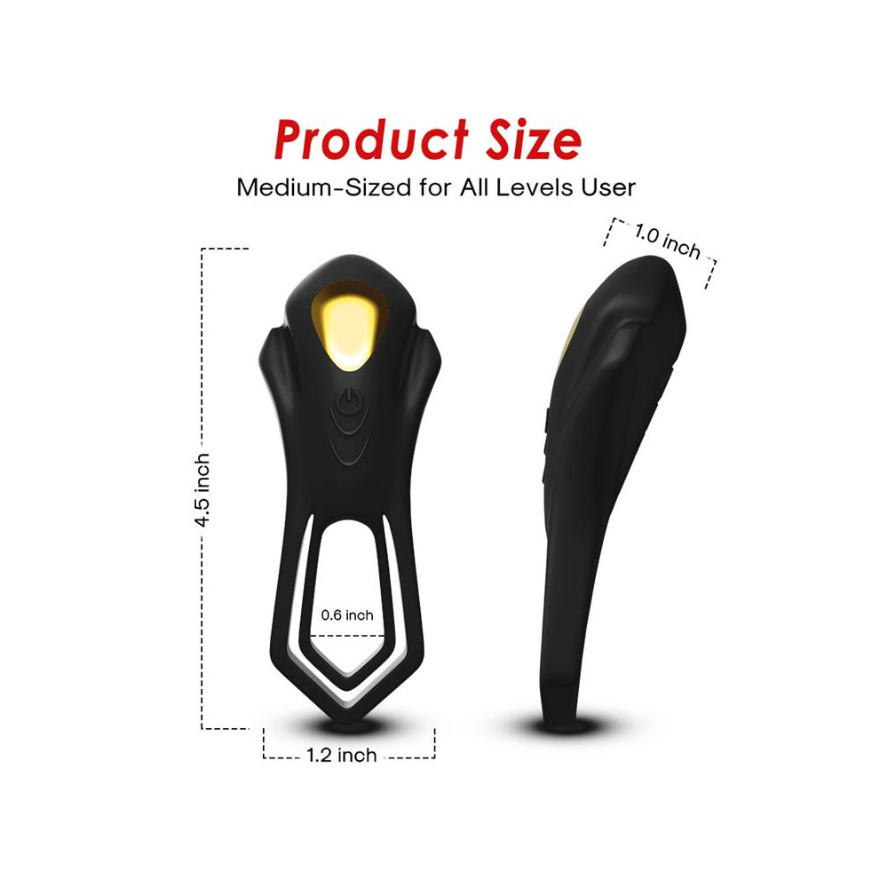 Anillo Vibrador para el Pene Negro
