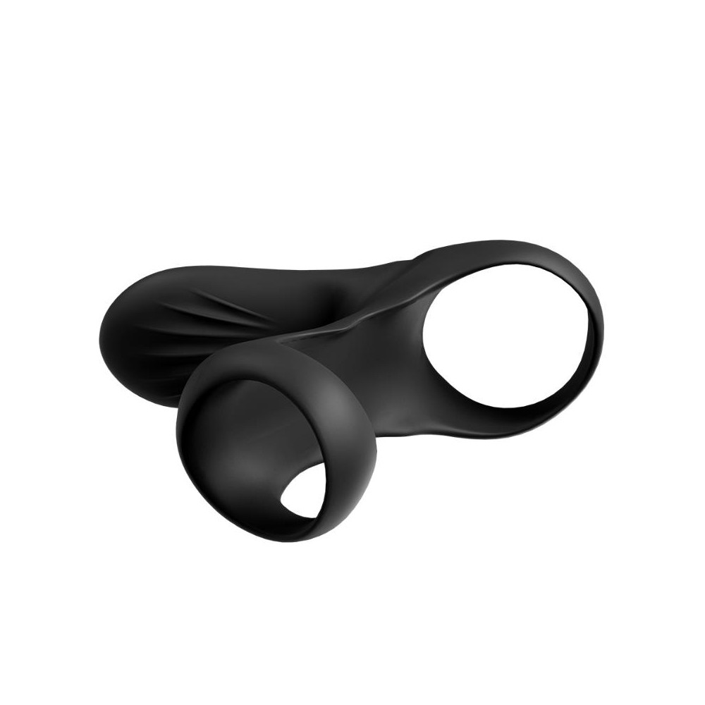 Anillo Vibrador para el Pene negro con mando