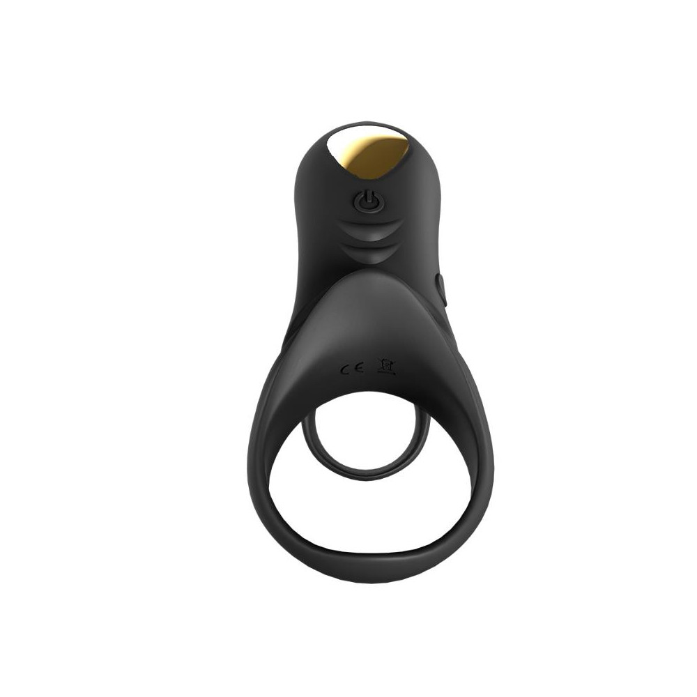 Anillo Vibrador para el Pene negro con mando