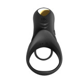Anillo Vibrador para el Pene negro con mando