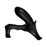 Anillo Vibrador para el Pene negro con mando