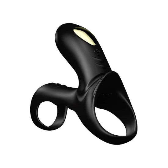 Anillo Vibrador para el Pene negro con mando