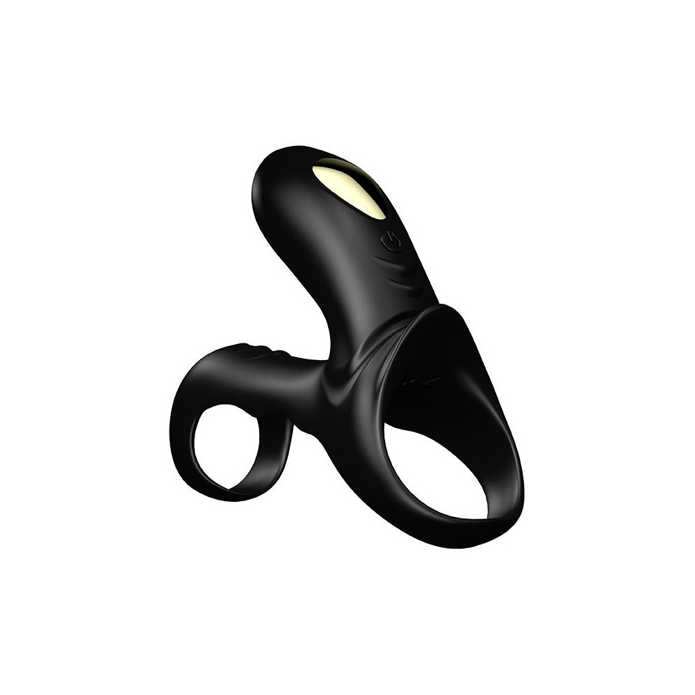 Anillo Vibrador para el Pene negro con mando