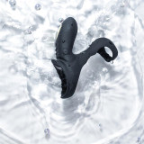 Anillo Vibrador para el Pene negro con mando