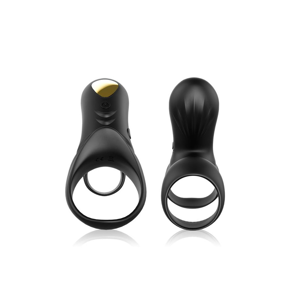 Anillo Vibrador para el Pene negro con mando