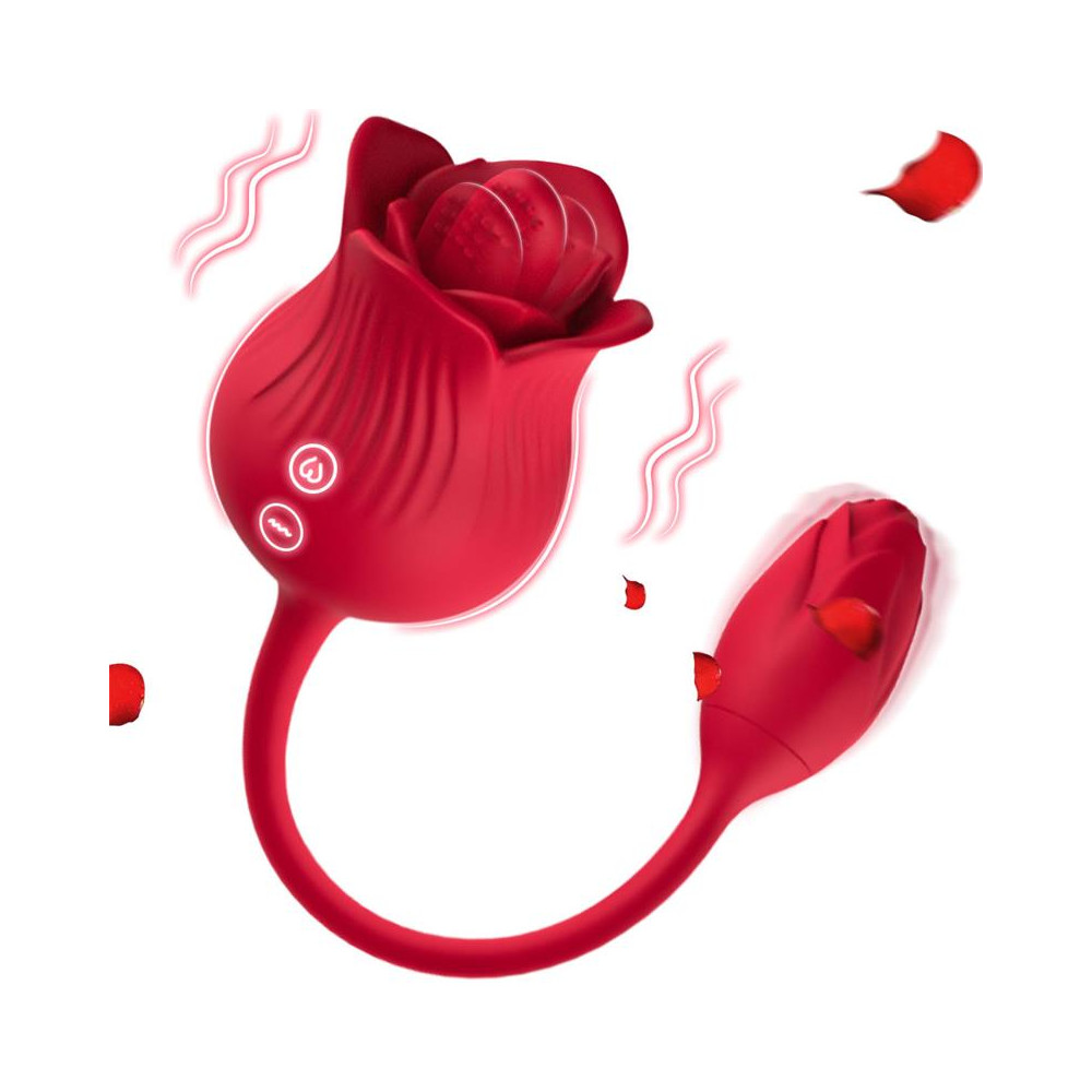 Rosa con Licking y Huevo Vibrador USB