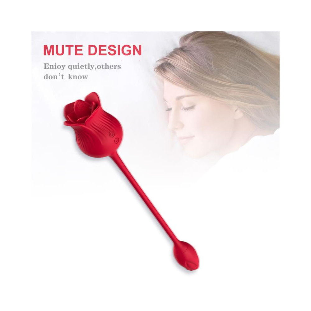 Rosa con Licking y Huevo Vibrador USB