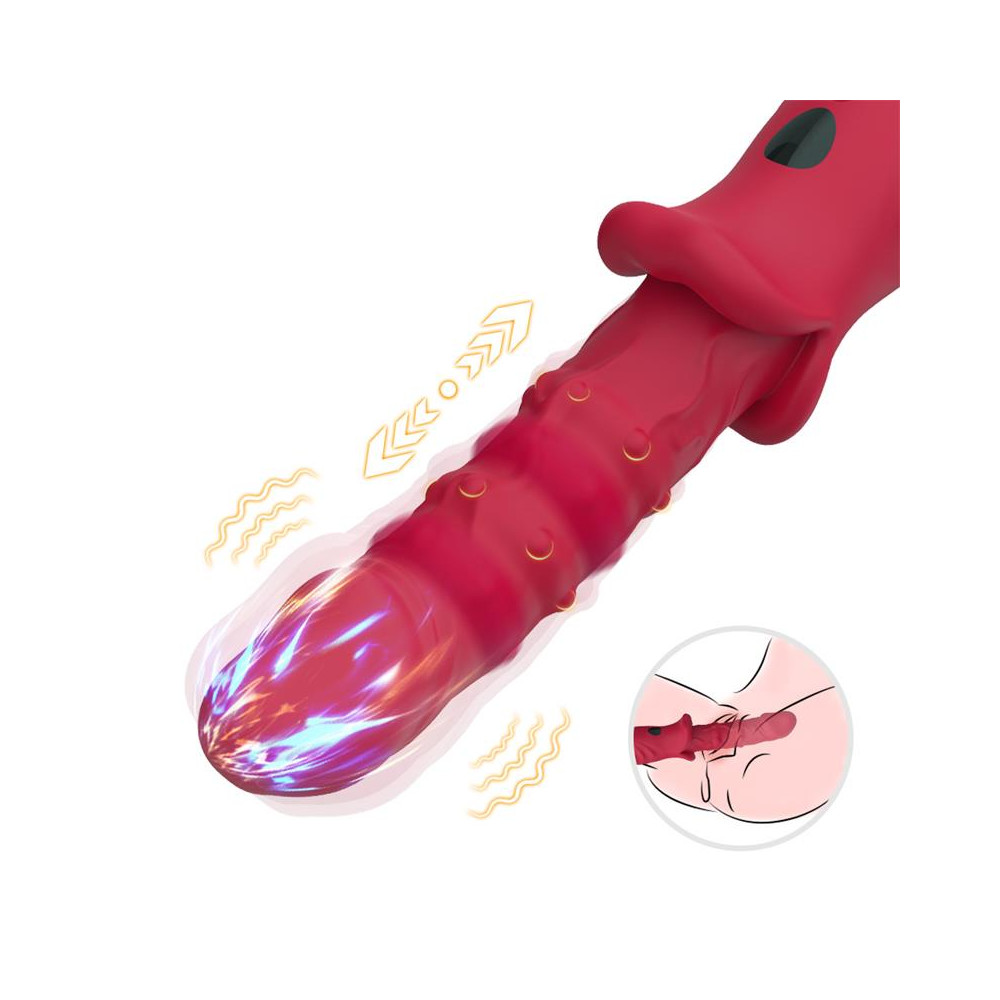 Vibrador con Calor y Movimiento Vertical con Pantalla Digital