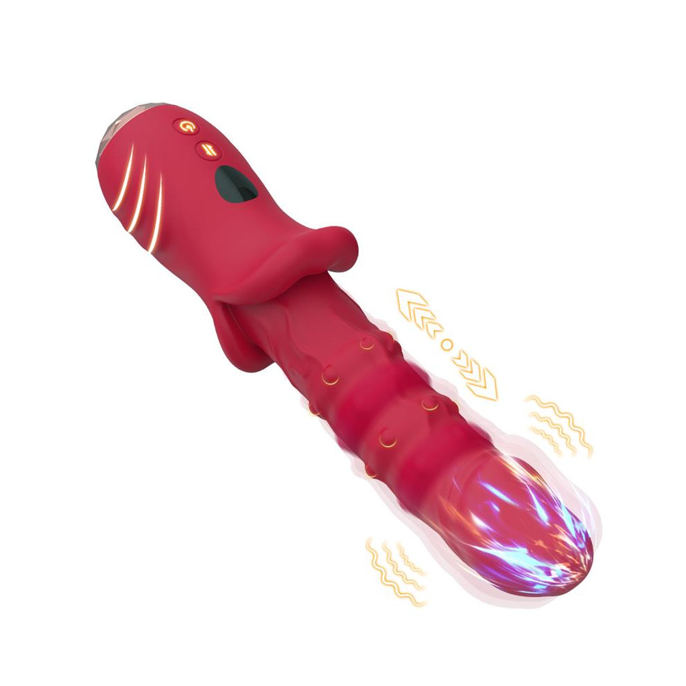Vibrador con Calor y Movimiento Vertical con Pantalla Digital