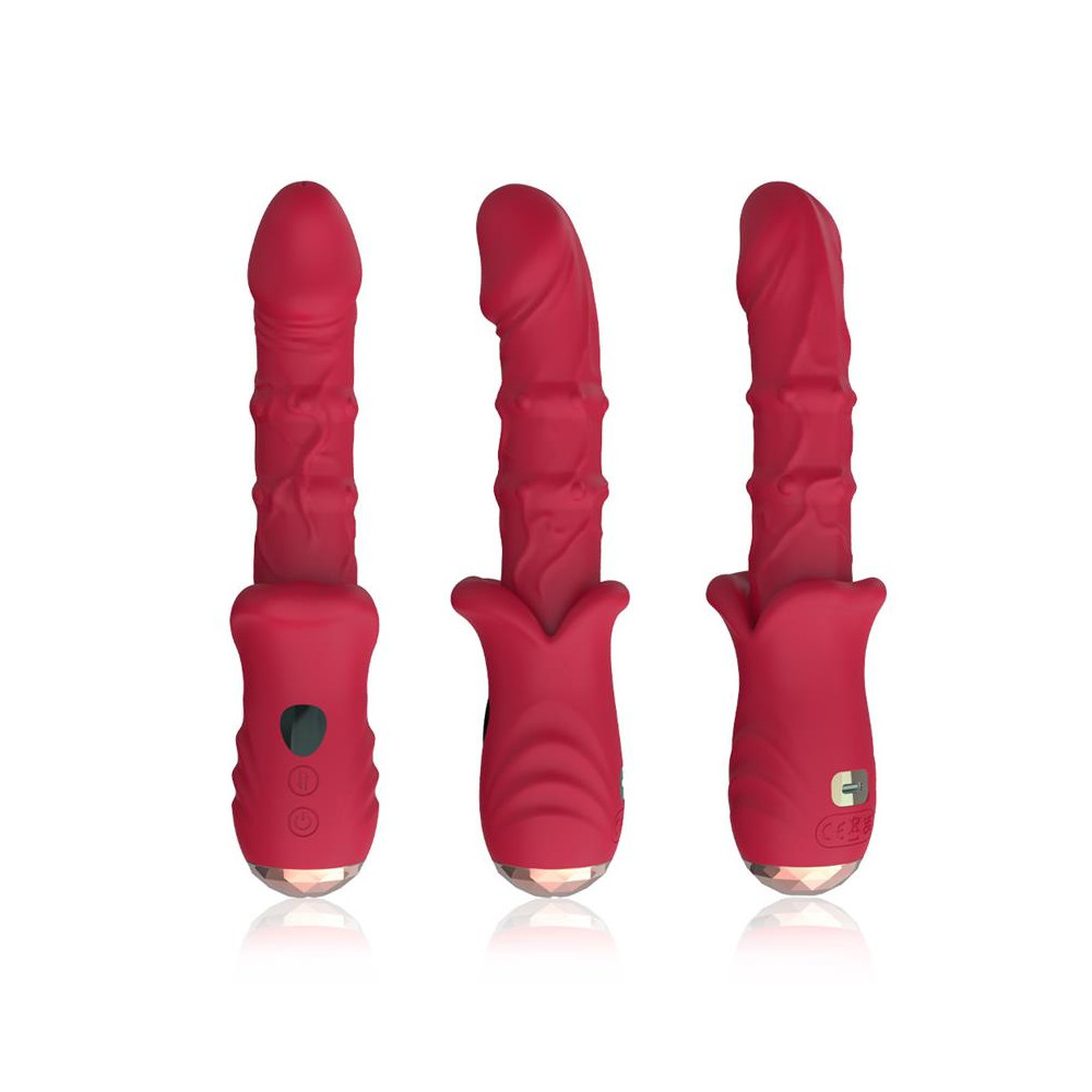 Vibrador con Calor y Movimiento Vertical con Pantalla Digital