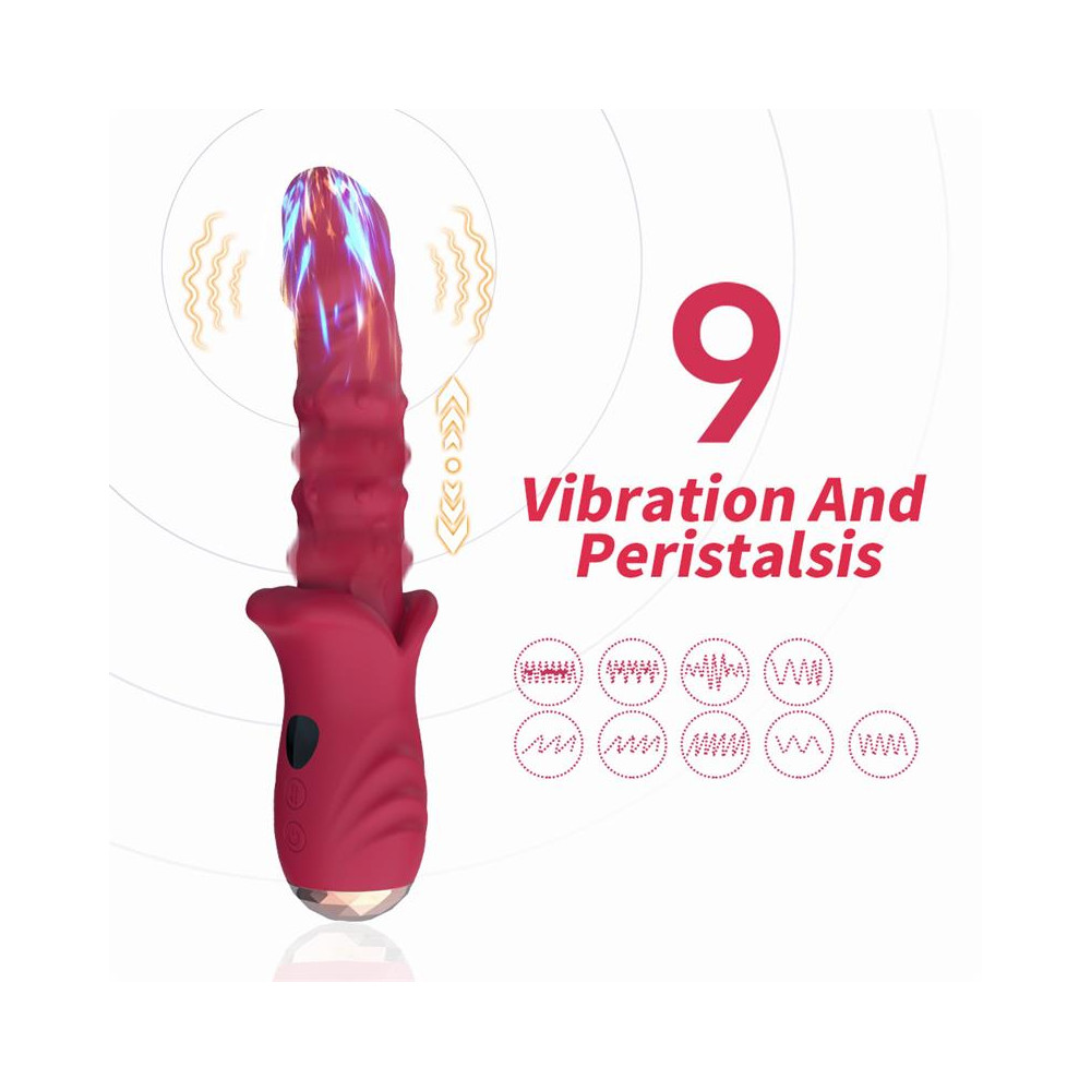 Vibrador con Calor y Movimiento Vertical con Pantalla Digital