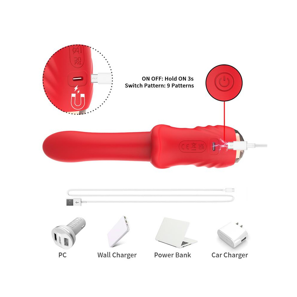 Vibrador Punto G con Pantalla Digital