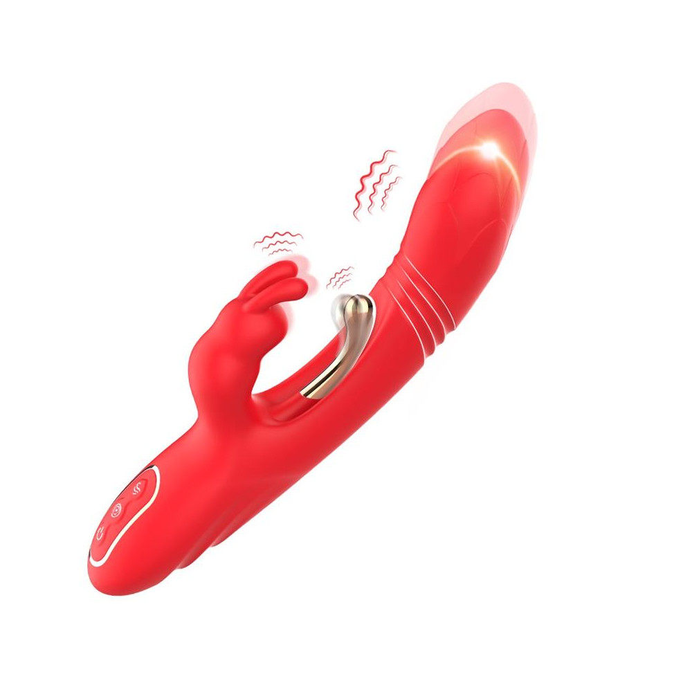 Vibrador Tickler con Rabbit Silicona