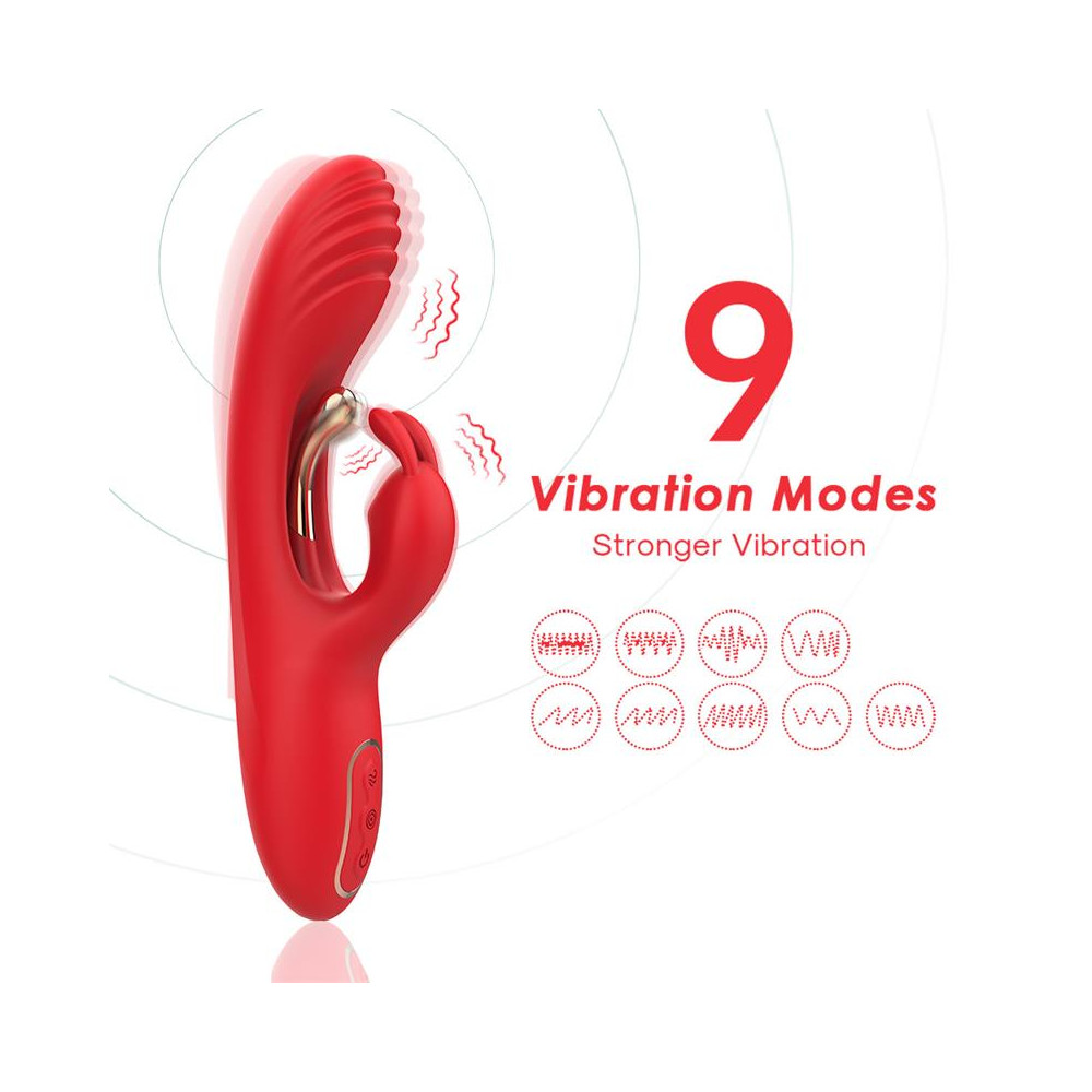 Vibrador Tickler con Rabbit Silicona