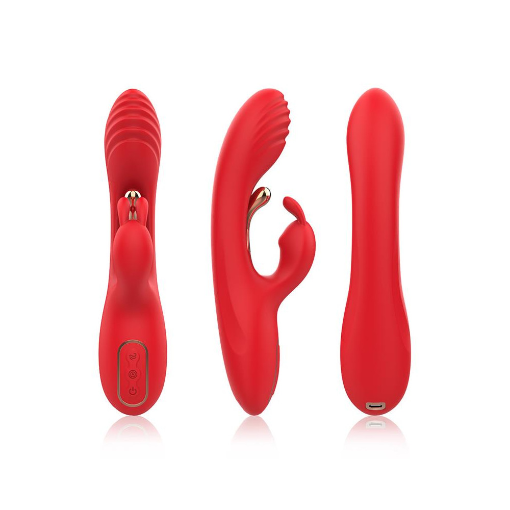 Vibrador Tickler con Rabbit Silicona