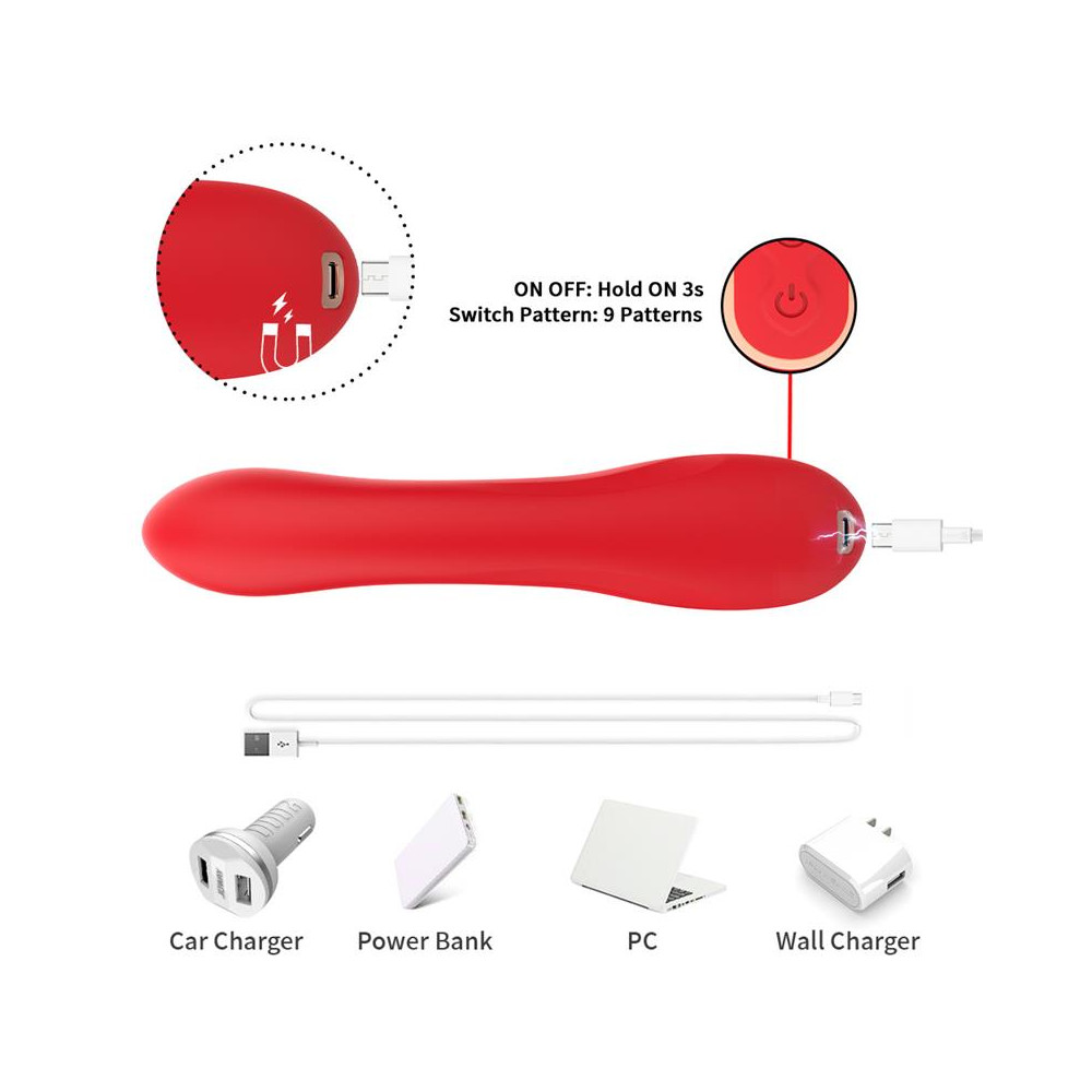 Vibrador Tickler con Rabbit Silicona