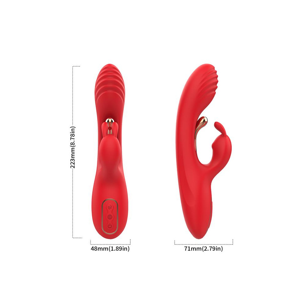 Vibrador Tickler con Rabbit Silicona