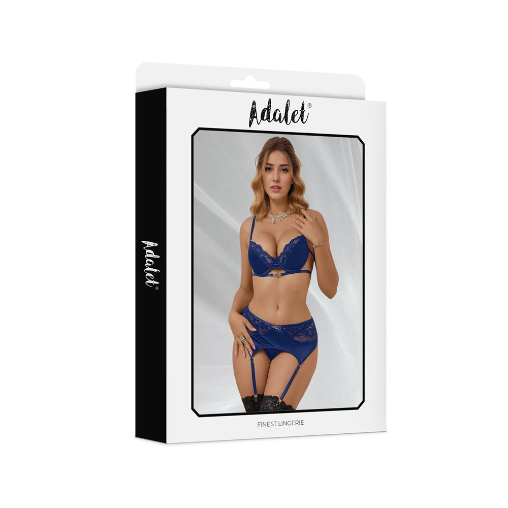 Giselle Set con Liguero Azul