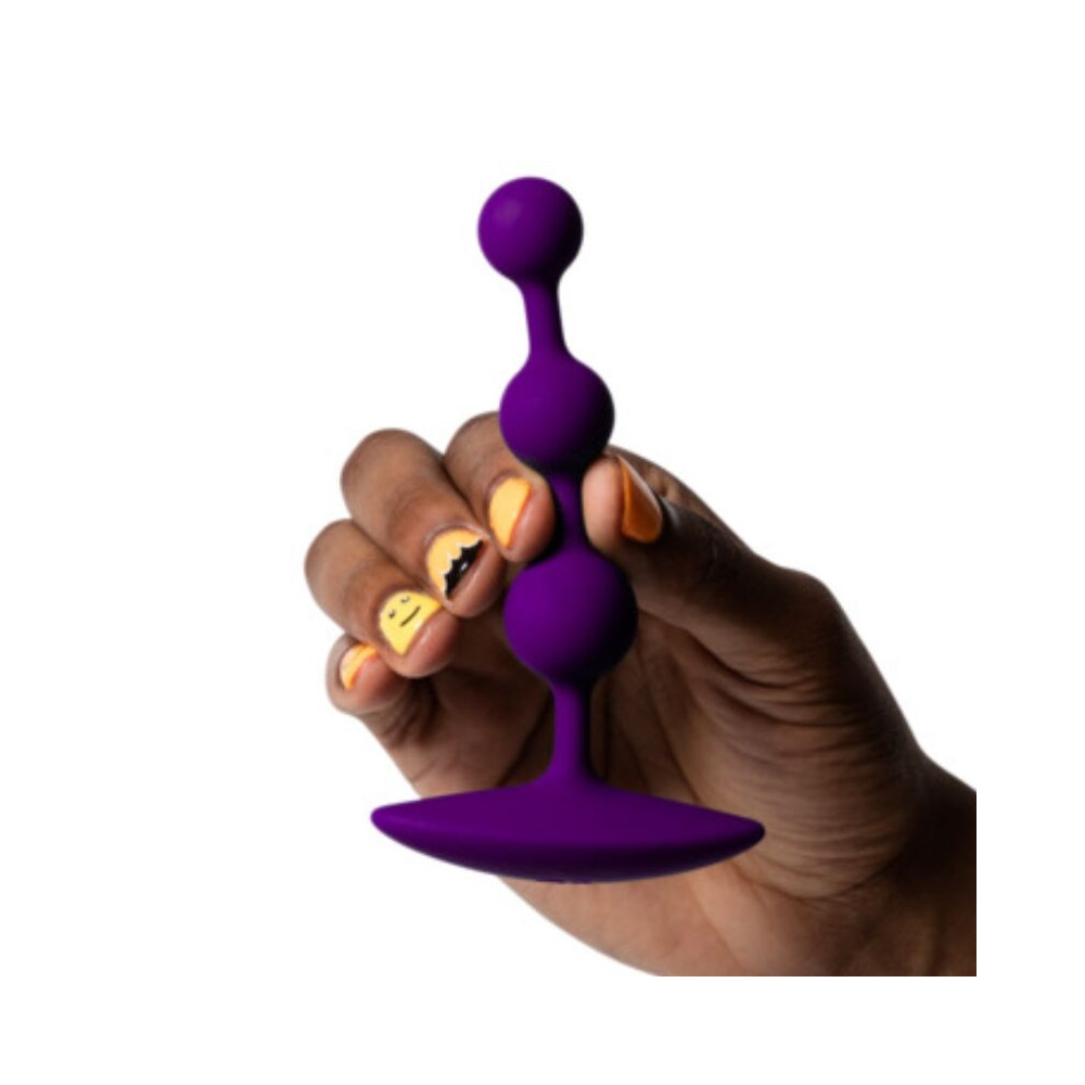 AMP Purple Bolas Anales Flexibles 12,5 cm Morado