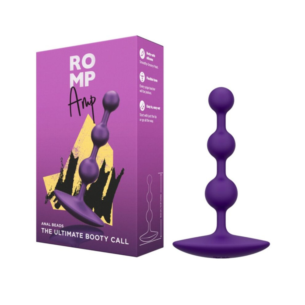 AMP Purple Bolas Anales Flexibles 12,5 cm Morado