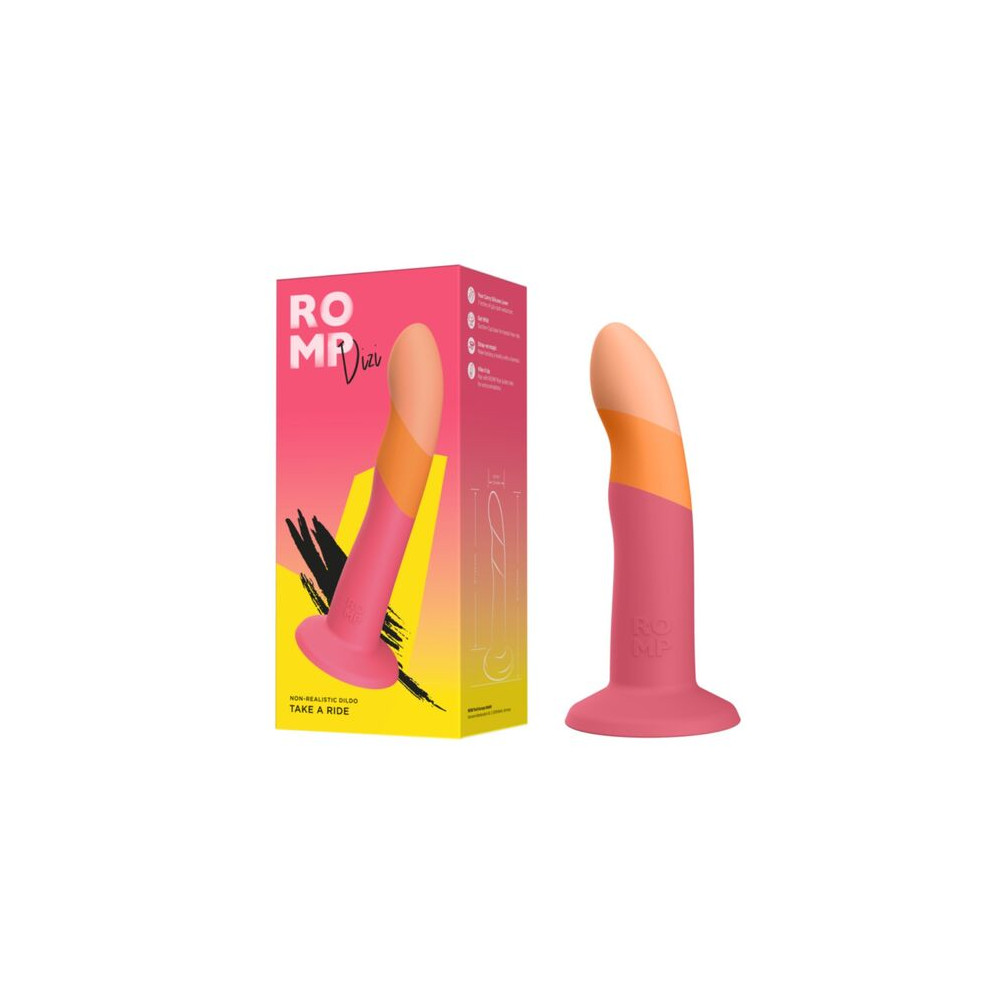 Dizi Dildo Ventosa Tricolor 18 cm
