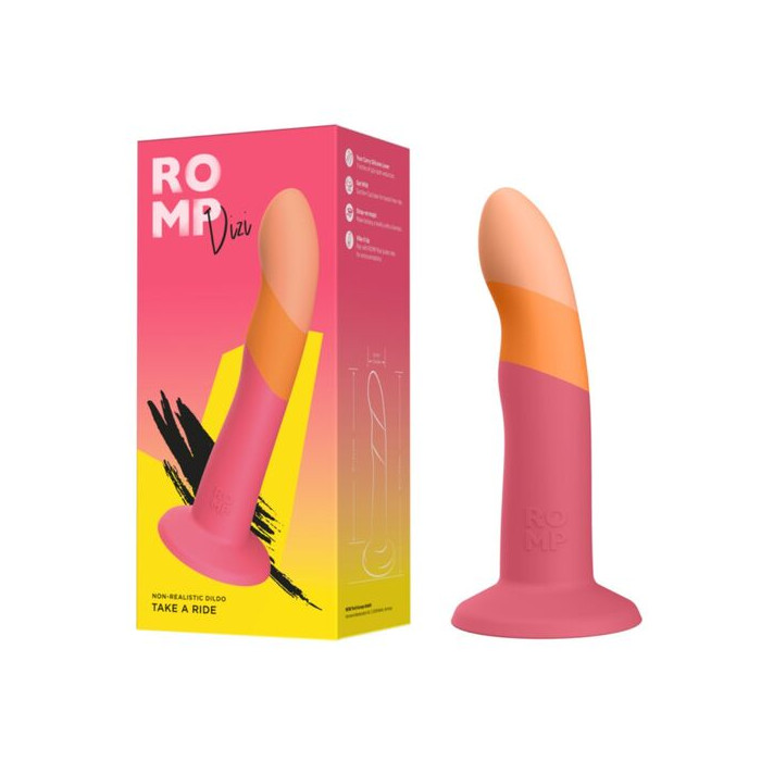 Dizi Dildo Ventosa Tricolor 18 cm