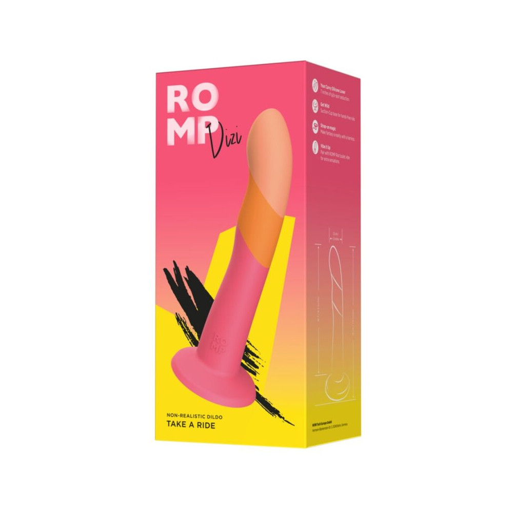 Dizi Dildo Ventosa Tricolor 18 cm