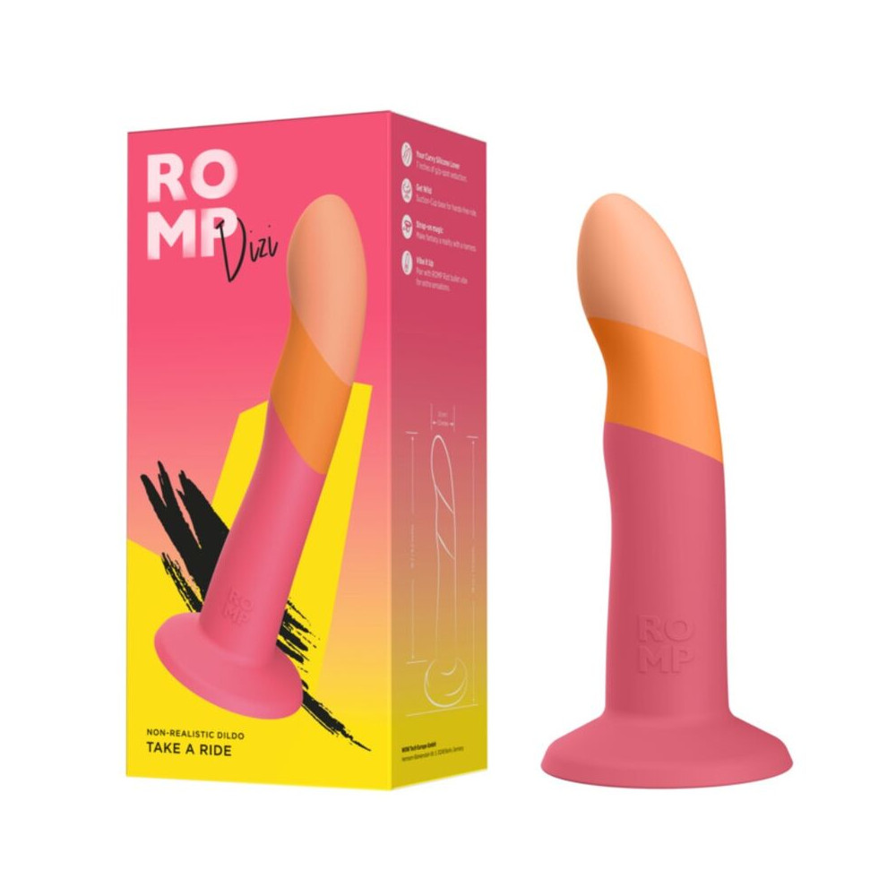 Dizi Dildo Ventosa Tricolor 18 cm