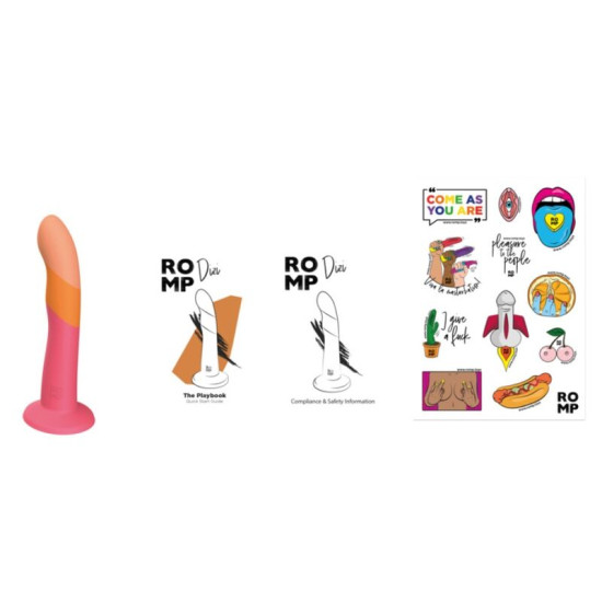 Dizi Dildo Ventosa Tricolor 18 cm