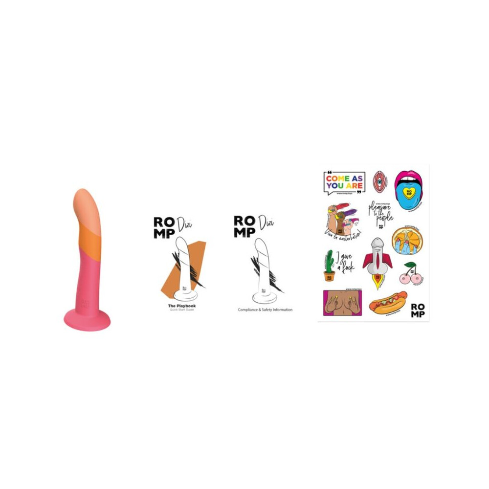 Dizi Dildo Ventosa Tricolor 18 cm