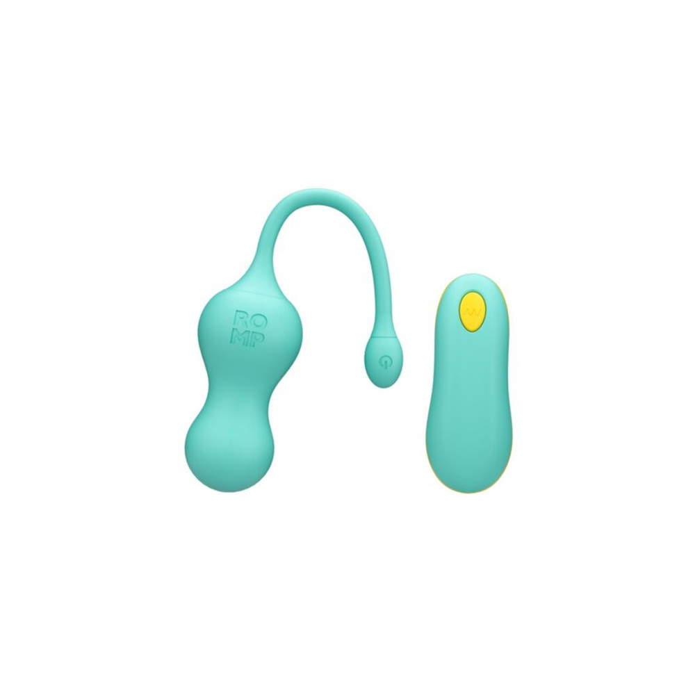 Vello Huevo Vibrador Turquesa con Mando