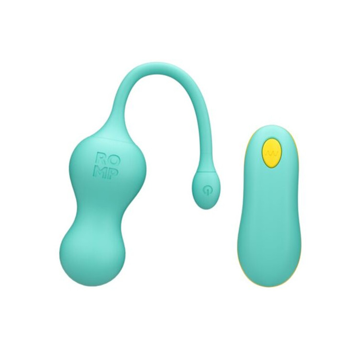 Vello Huevo Vibrador Turquesa con Mando