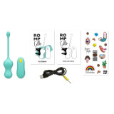 Vello Huevo Vibrador Turquesa con Mando