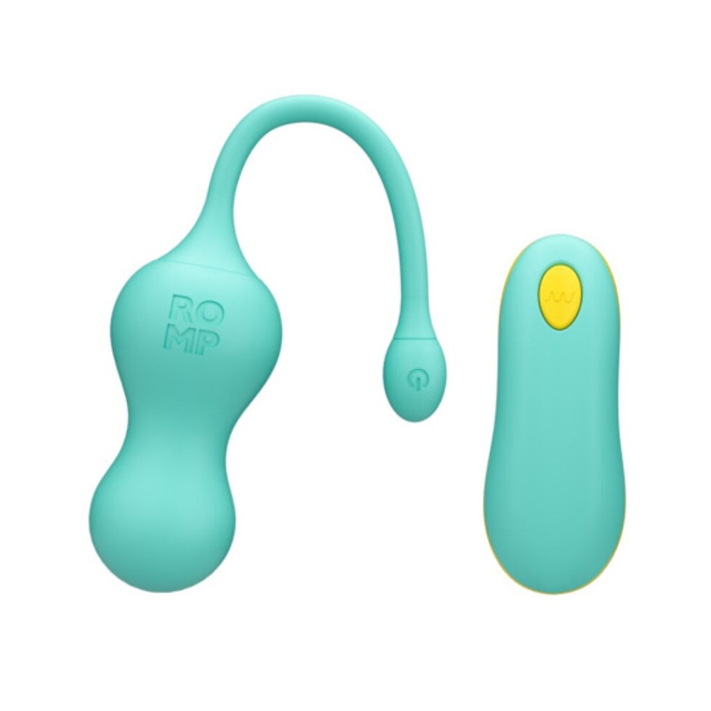 Vello Huevo Vibrador Turquesa con Mando