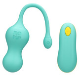 Vello Huevo Vibrador Turquesa con Mando