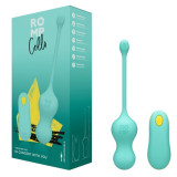 Vello Huevo Vibrador Turquesa con Mando