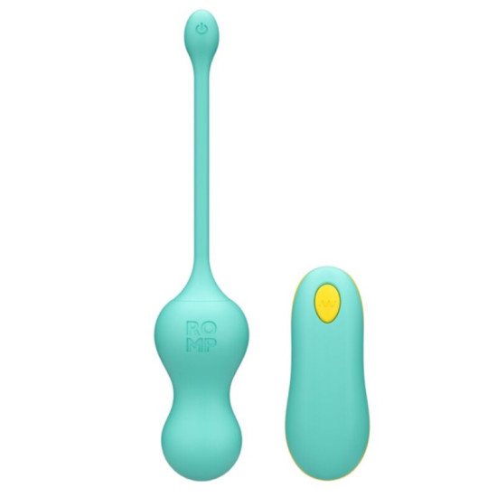 Vello Huevo Vibrador Turquesa con Mando