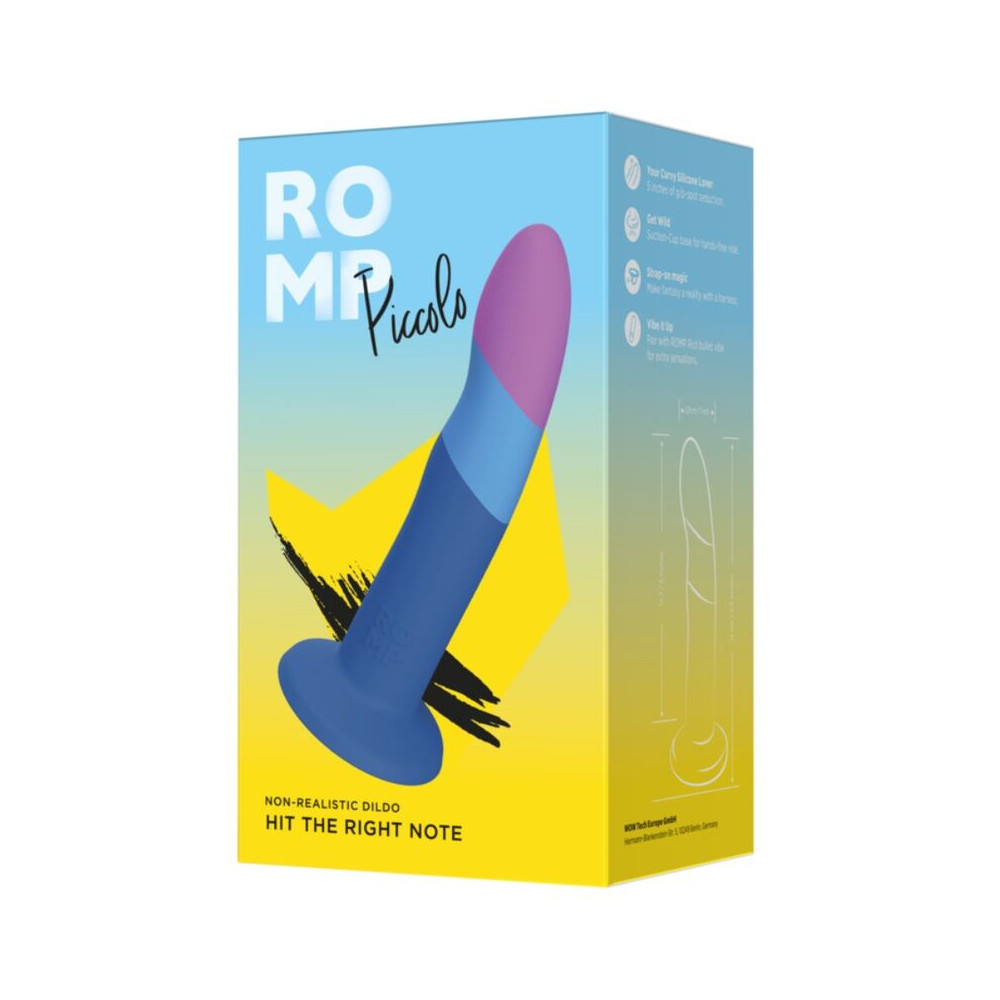 Piccolo Dildo Silicona Tricolor 14 cm