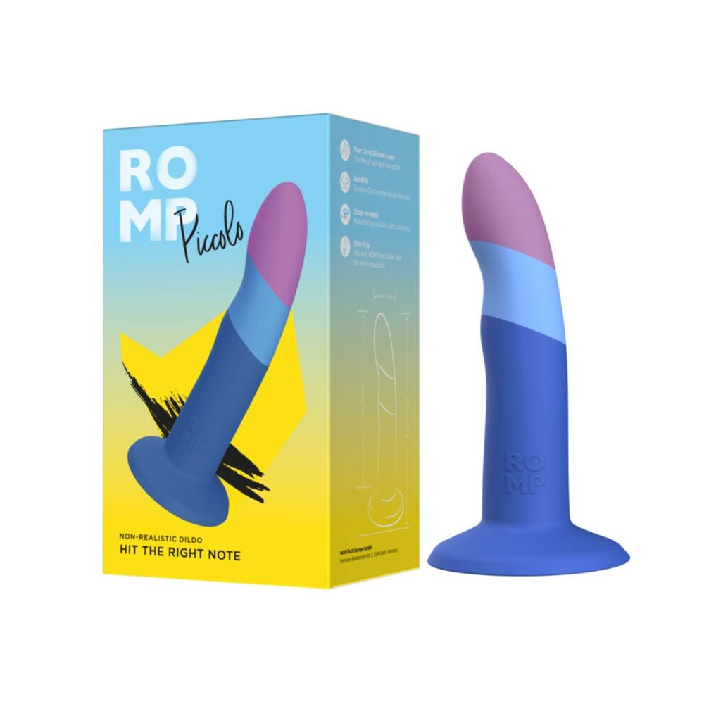 Piccolo Dildo Silicona Tricolor 14 cm