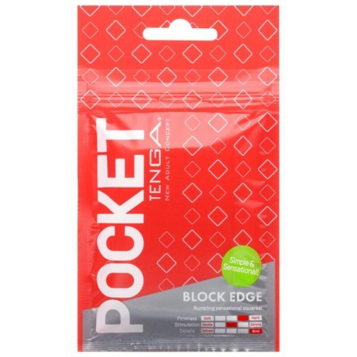 TENGA Masturbador Pocket Block Edge